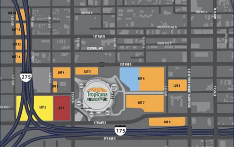 tropicana field parking lot 7.